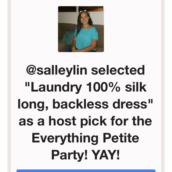 VINTAGE Laundry 100% silk long, backless dress - Picture 5 of 5